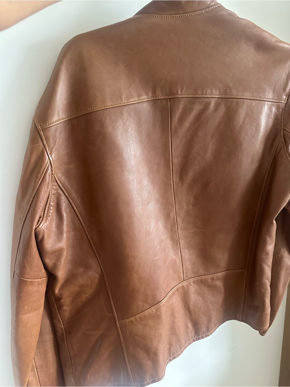 Polo by Ralph Lauren Men's Tan Leather m Jacket - Picture 2 of 4